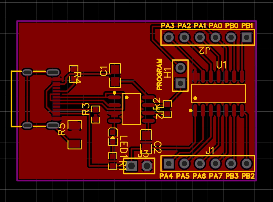 Attiny414 Devboard